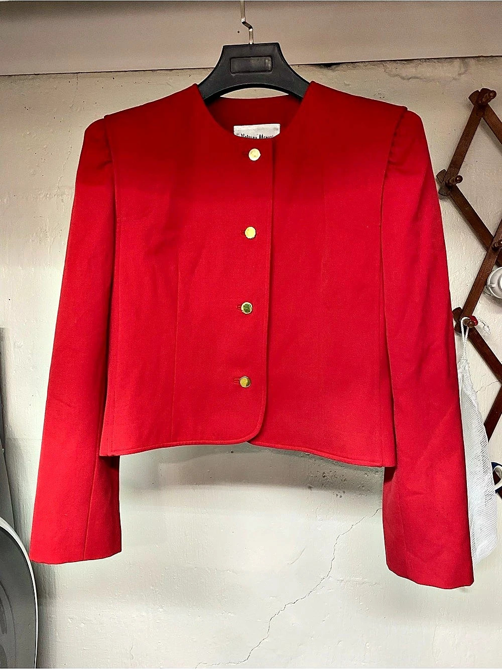Vintage Ernst Strauss & Schnell Sports for Neiman Marcus Red Power Blazer
